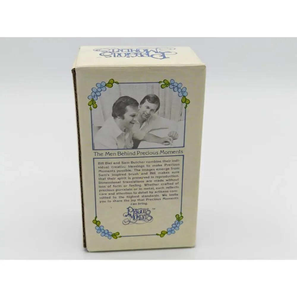 Enesco Jesus Loves Me Figurine E-9278 1982 Vintage Porcelain Religious Gift